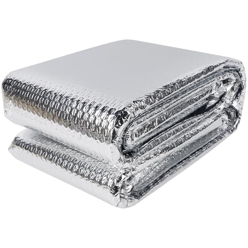 winemana Window Insulation Roll, 24IN x 20FT Reflective Heat Shield Bubble Film, Double-Sided Aluminum Foil Insulation, Weatherproof Garage Door Cover for Windows, RV, Basement, Winter & Summer - size: 24 in x 20 ft