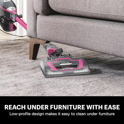 Shark HV371 Rocket Pro DLX Corded Stick, Removable Hand Vacuum, Advanced Swivel Steering, XL Cup, Crevice Tool, Upholstery Tool & Anti-Allergen Dust Brush, Fuchsia, Capacity - color: Fuchsia