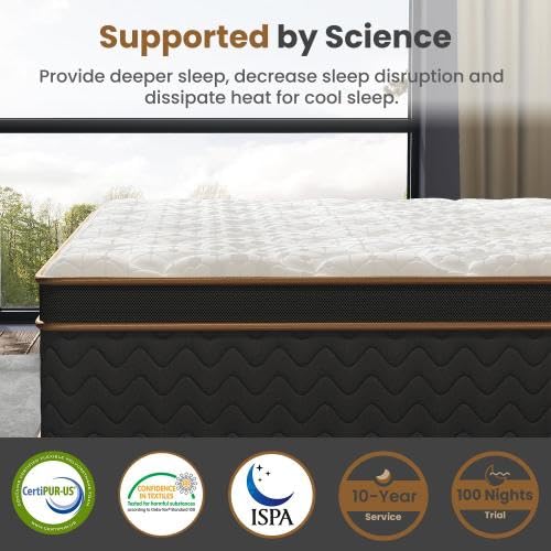 10 Inch Twin Mattress,Twin Size Mattress in a Box, Modern New Memory Foam Hybrid Mattresses, Pillow Top Bed Matress with Breathable Comfortable for Sleep, RV Medium Firm for Lumbar Support - size: Twin 1