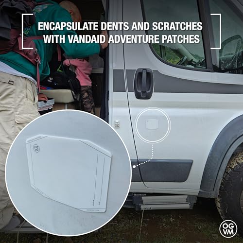 OpenGlass Van Mods - Vandaid Adventure Patches (White, 3 Pack) - Automotive Scratch and Dent Cover, Car Rust Patch & Car Scratch Repair - color: White