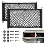RED WOLF 2 Pcs Small Cargo Net Pocket Elastic Mesh Netting Car Mesh Pouch for Trunk RV Boats Home Cargo Storage with Screws and Hooks (17.7'' x 9.8'') - size: 17.7'' x 9.8''