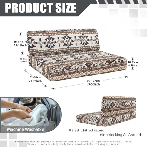 RV Dinette Cushion Covers Aztec Tribal Geometric Camper Cushion Cover 2 Pack RV Seat Covers Dinette Booth Cushions Stretchable Washable Couch Cover for RV Camper Car Bench Replacement - color: Aztec Tribal Geometric