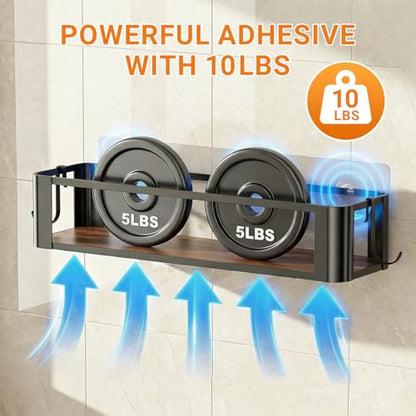 Wall Mounted Spice Rack, Black, 2 Pack | 2 Hooks Included, Screw or Adhesive Installation, For Stove Cabinet Pantry Door, Kitchen and RV Use - size: 2 pack