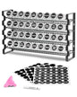 VEVOR Spice Rack Organizer for Cabinet, Spice Organizer with 36 Empty Spice Jars, Lids, Spice Labels, and Funnel Complete Set, Seasoning Organizer for Countertop, Kitchen, Pantry, Cupboard, 18x11 in - size: 18x11 in