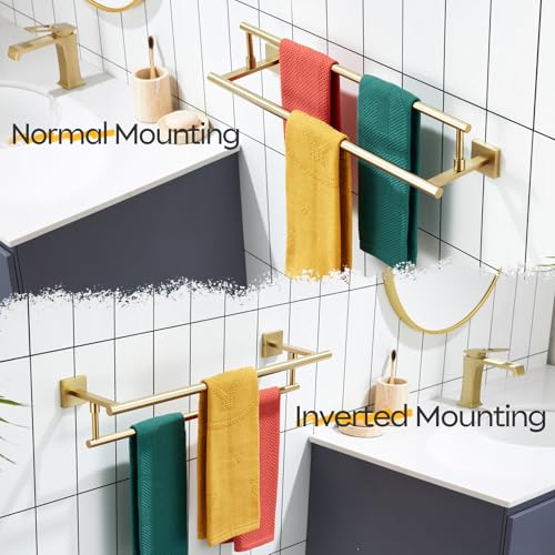 KOKOSIRI Hand Towel Bar 20 Inch Bath Towel Holder Bathroom Racks 50CM for Cabinet Kitchen Rails Brushed Gold Stainless Steel B5009BG-L20 - color: Brushed Gold, size: 20-Inch