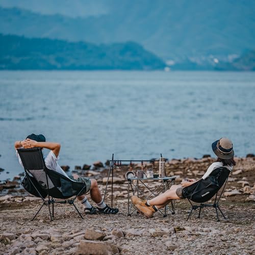 Naturehike Ultralight Camping Chair, Portable Backpacking Chair with Storage Bag, Lightweight Compact Collapsible Camp Chair - size: Regular