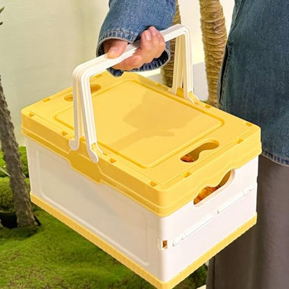Portable Folding Storage Box for Camping Gear and Home Organization Easy to Carry Household Organization Case