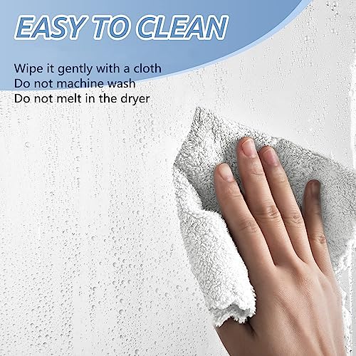 Clawfoot Tub Shower Curtain 180x60 Inch White Liner All Warp Around Extra Wide 36 Metal Hooks Vinyl Bath Curtain for Clawfoot Stand Up Tub Bathroom PEVA Waterproof Liner - color: Pure White, size: 180"W x 60"L (Pack of 1)