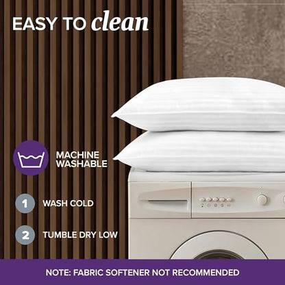 Beckham Hotel Collection Bed Pillows Queen/Standard Size Set of 2 - Down Pillow for Sleeping - Back, Stomach or Side Sleepers - size: Queen (Down)