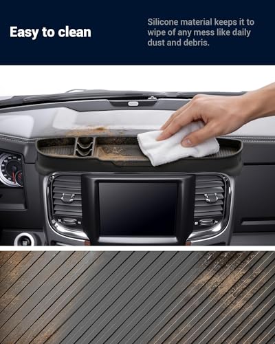 Dashboard Storage Organizer Compatible with Dodge RAM 1500/2500/3500 2013-2018 Only 5" and 8.4" Screen Dash Storage Tray Replacement for Ram 1500 Accessories (Not for 12"/14.4") - size: 2013-2018
