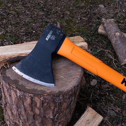 KSEIBI 36-Inch Splitting Axe - Forged Carbon Steel, Wood Chopper & Kindling Axe for Chopping, Heavy-Duty Maul with Ergonomic Fiberglass Handle, Shock Reduction, Anti-Slip Grip - style: 36-inch Chopping Axe