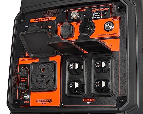 WEN 4800-Watt Portable Inverter Generator, Electric Start, RV-Ready, Quiet and Lightweight with Fuel Shut Off and CO Watchdog (56480iX) - style: Electric Start