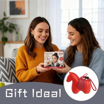 Inflatable Travel Neck Pillow with Adjustable Neck & Chin Support, 2-in-1 Built-in Pump and Storage Bag – Lightweight, Ideal for Airplane, Train, Car, Travel, Office, Home(Red) - color: Red
