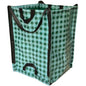 DURASACK Heavy Duty Home and Yard Bags 48-Gallon Reusable Self-Standing Lawn and Leaf Bags Garbage Can with Reinforced Handles, Gingham Green - color: Gingham Green