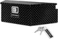 ARKSEN 39 Inch Aluminum Diamond Plate Trailer Tongue Box,Waterproof Under Truck Tool Box for Pick Up Truck Bed, RV Trailer, ATV with Lock and Keys - Black - color: Black, size: 39 Inch