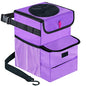 Car Trash Can Foldable Garbage Bin Leakproof 2.3 Gallons Purple - color: Purple, size: Standard