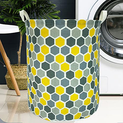 Merdes 19.7’’ Waterproof Foldable Laundry Hamper, Dirty Clothes Laundry Basket, Linen Bin Storage Organizer for Toy Collection (Honeycomb) - color: Honeycomb