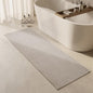 Triohero Bathroom Runner Rugs, Long Bath Mat Runner Washable Thin Quick Dry Low Pile Bathroom Runner Rugs Non Slip, Beige 24"x70" - color: Beige, size: 24"x70"