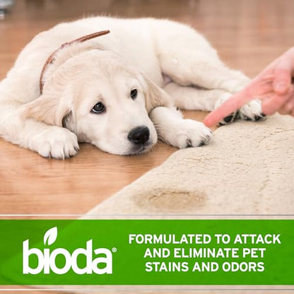 Bioda Multi-Purpose Probiotic Enzyme Cleaner and Deodorizer | Professional Strength | Trash Can Deodorizer, Pet Stains and Odors, Drains, Floors, Bathrooms, Toilets | Made in USA | 1 Gallon - size: 128 Fl Oz (Pack of 1)