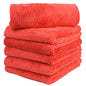 CARCAREZ Microfiber Car Wash Drying Towels Professional Grade Premium Microfiber Towels for Car Wash Drying 450GSM 16 in.x 16 in. Pack of 6 (6 Pack, Red) - color: Red