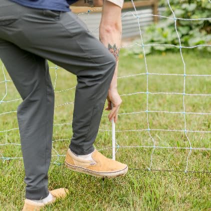 35"x164' Electric Netting All-in-One Solar Kit for Goats, Sheep, Gardens, Beehives, Dogs, and More for Backyards, Homesteads, Farms and Ranches