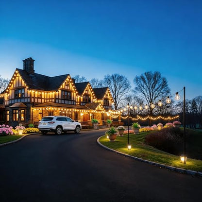 RTTY 300 FT Outdoor String Lights Patio Light for Outside, Waterproof G40 Shatterproof LED Bulbs, Dimmable Hanging Connectable Globe Lighting for Bistro, Backyard, Cafe, Porch, Balcony, Market, 2700K - size: 300FT