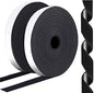 1 Inch x 82 Feet Black Hook Loop Strips with Adhesive Heavy Duty, Double Sided Hook Loop Rolls, Picture Hanging Strips, Bulk Sticky Straps Wall Hanging Tape - size: 1in x 82ft, style: Black