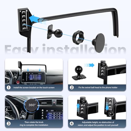 Car Phone Holder for 2017-2022 Honda CRV Accessories 5/7-inch Screen Fixed Clip, Magnet Cell Phone Mount Compatible with MagSafe 360° Rotation Phone Automobile Cradles - size: 17-22 Honda CRV