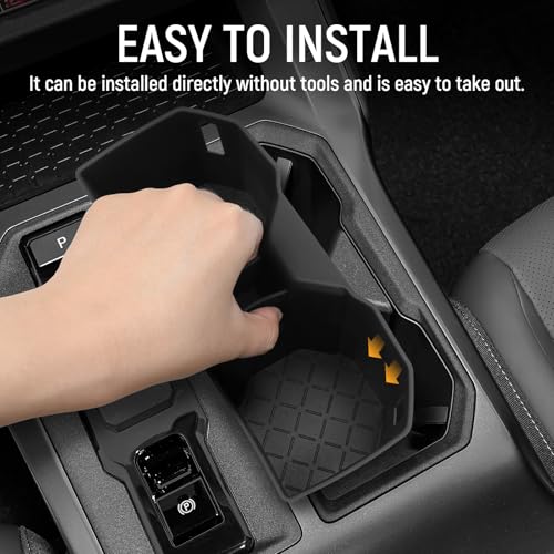 Front Cup Holder Compatible with Toyota 2026 RAV4 LE SE XLE XSE Limited Hybrid Accessories Silicone Material Insert Center Console Organizer - color: for Toyota 2026 RAV4 (Front)