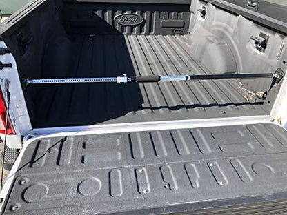 Heavy Duty Truck Cargo Bar - Adjustable QSP-360 Truck Bed Organizer with Weight Capacity 175 lbs. - Self-Locking Spring Ratchet Load Lock Bar - Extends 3.6 to 6 Ft, Ideal for Car, SUV & Truck - color: Black