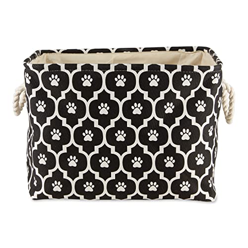 Bone Dry 6192 Pet Storage Collection Lattice Paw Print, Medium Rectangle, Black - color: Black, size: Medium Rectangle