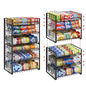 3 Tier Stackable Can Rack Organizer for Pantry, Adjustable Can Holder for Various Ounce of Canned Food Soup Goods Soda Drink, Rolling Tiered Can Dispenser for Kitchen Cupboard Cabinet, 2 Pack - style: 3-Tier 2-Pack