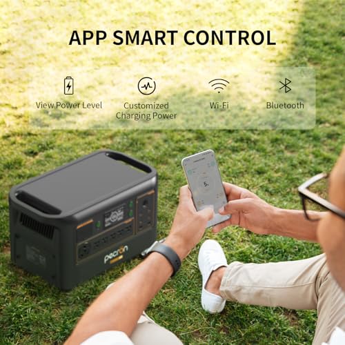 PECRON F3000LFP Solar Generator with 300W Solar Panel, 3072Wh Portable Power Station, 3600W LiFePO4 Battery Home Backup, Fast Charging Lithium Battery with 100W USB-C for Home, Camping, RV, Emergency - style: F3000LFP+300W
