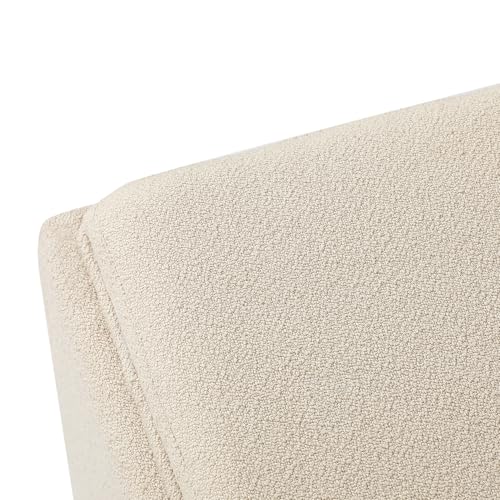 Adeco 17-inch Square Storage Ottoman with Reversible Tray Top, Upholstered Fabric Cube Footrest Stool & Coffee Table for Living Room, Bedroom, and Small Spaces, Beige - color: Beige With Tray