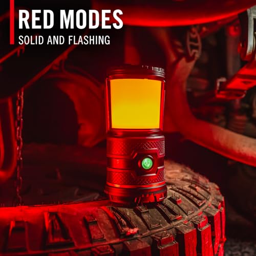 COAST EAL30R 1000 Lumen Rechargeable Emergency Camping Lantern with Warm, Day, Red & Red Flashing Mode, Foldeable Handle, 15 Hours of Runtime