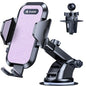 andobil Car Phone Holder, 2026 Military-Grade 89bs Strongest Suction Phone Holders for Your Car Dashboard/Windshield/Vent Easy Clamp Cellphone Holder Truck Stand for iPhone 17 16 15 Pro Max, Purple - color: Purple