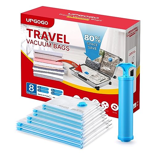 UPGOGO Vacuum Bags for Travel - Space Saver Combo 8 Pack - size: 8 Pack