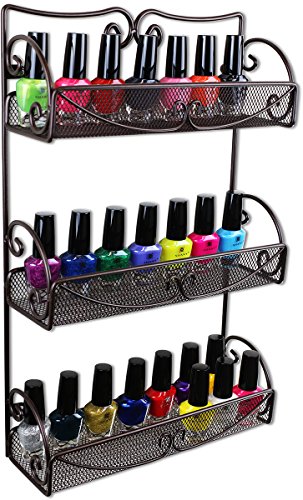 Deco Brothers 3 Tier Wall Mounted Hanging Spice Rack, Bronze - size: 1-Pack