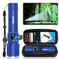Rechargeable Tactical Flashlights 2000 High Lumens - 5000mAh Super Bright LED Powerful Flash Light, Waterproof Handheld USB C Flashlight for Home,Car,Camping,Emergencies,5 Modes,Zoomable (1, Blue) - color: Blue