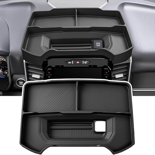 Dashboard Storage Organizer Compatible with Dodge RAM 1500 2019-2026 12-Inch and 14.4-Inch Screen Storage Box Dash Storage for Ram 1500 Accessories (NOT for 5" 8.4") - size: fit 12-inch and 14.4-inch screen