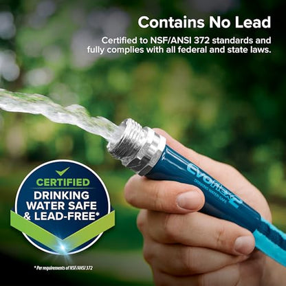 Camco EvoFlex2 50-ft Drinking Water Hose - RV Drinking Water Hose Reinforced with Fabric & Ultra Lightweight - Contains No_Lead, No_BPA & No_Phthalate - Abrasion Resistant (22579) (Pack of 3) - size: 50-Foot (Pack of 3), style: Expandable Fabric