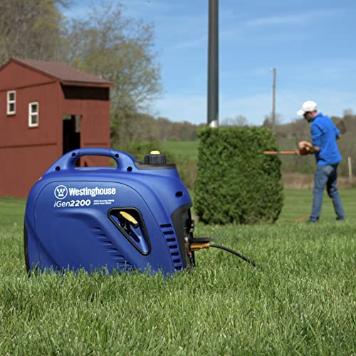 Westinghouse 2200 Peak Watt Super Quiet & Lightweight Portable Inverter Generator, Gas Powered, Parallel Capable, Long Run Time - style: 2200 Watts - Gas Only