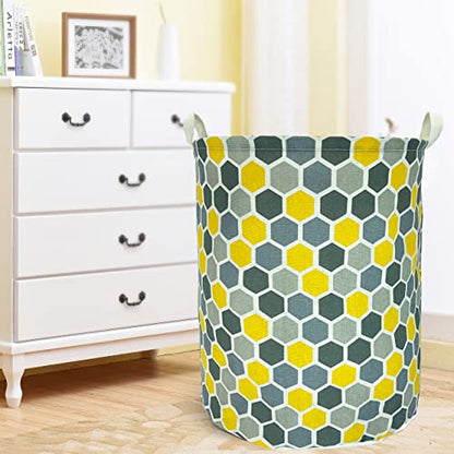 Merdes 19.7’’ Waterproof Foldable Laundry Hamper, Dirty Clothes Laundry Basket, Linen Bin Storage Organizer for Toy Collection (Honeycomb) - color: Honeycomb