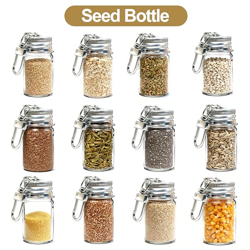 36 Pack 7ml Mini Glass Bottles with Aluminum Lids and Keychains, Tiny Wishing Jars for DIY Crafts, Wedding Favors, Home Decoration & Travel Gifts - size: 7ml-36Pcs