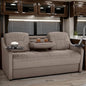 De Leon Console DX RV Sofa Bed, 72" Wide, Ultimate Leather, Light Antelope - color: Light Antelope, size: 72"