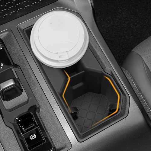 2PCS Cup Holder Compatible with Toyota 2026 RAV4 LE SE XLE XSE Limited Hybrid Accessories Silicone Material Front & Rear Insert Center Console Organizer - color: for Toyota 2026 RAV4 (2PCS)