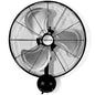 Hurricane Pro High Velocity Oscillating Metal Wall Mount Fan w/ 3 Speeds, Black, 20" - Corded Electric Air Cooling Unit w/ Powerful 4500 CFM Airflow for Home, Garage, Gym, Workshop & Greenhouse - style: 20" Pro Series