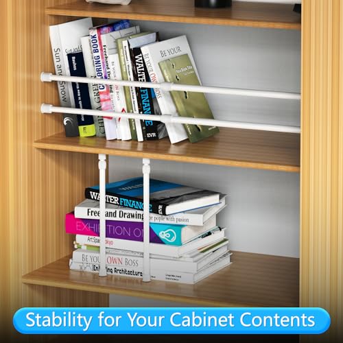 RV & Camper Adjustable Tension Rods 16"-27.5" - Essential Organizer Bars for Travel Trailers, Campers, and RVs Kitchens and Closets Must-Have, 6 Pack - size: 16-27.5''