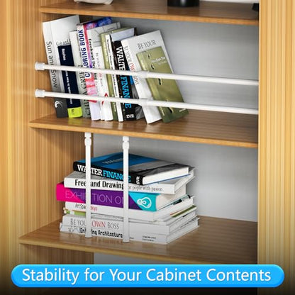 RV & Camper Adjustable Tension Rods 16"-27.5" - Essential Organizer Bars for Travel Trailers, Campers, and RVs Kitchens and Closets Must-Have, 6 Pack - size: 16-27.5''