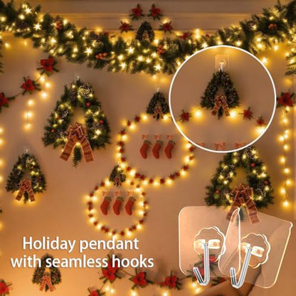 Adhesive Wall Hook, Set Heavy-Duty Thickened self-Adhesive Hook，16Pcs，44lb max Loading，Transparent, Waterproof, Bathroom, Outdoor, Kitchen, Doors, Practical Tools. - size: 2.8″*2.8″ 44lb max